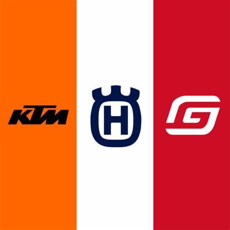 KTM, Husqvarna and Gas Gas Logos
