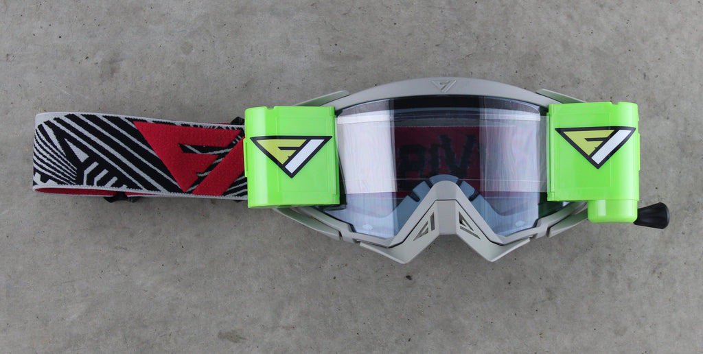 FlowVision Goggles with film roll-off system installed.