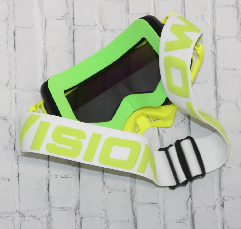Image of Acid/White goggle face foam and goggle strap