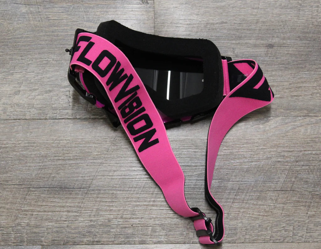 Black face foam on Rythem Pink/Black goggle