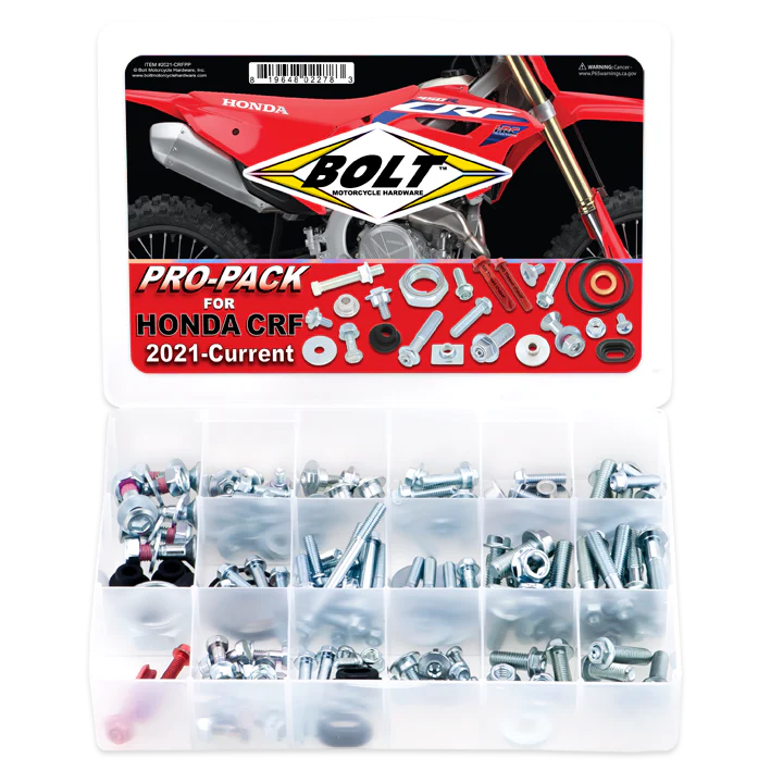 Bolts Motorcycle Hardware fasteners pro-pack for Honda CRF 2021-Current 