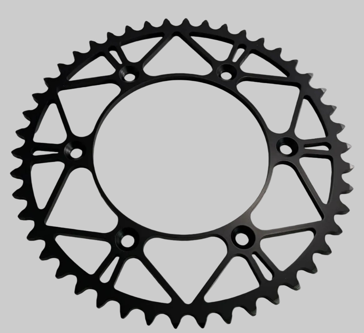 Black sprocket on a white background