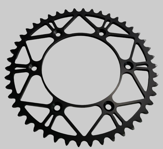 Black sprocket on a white background