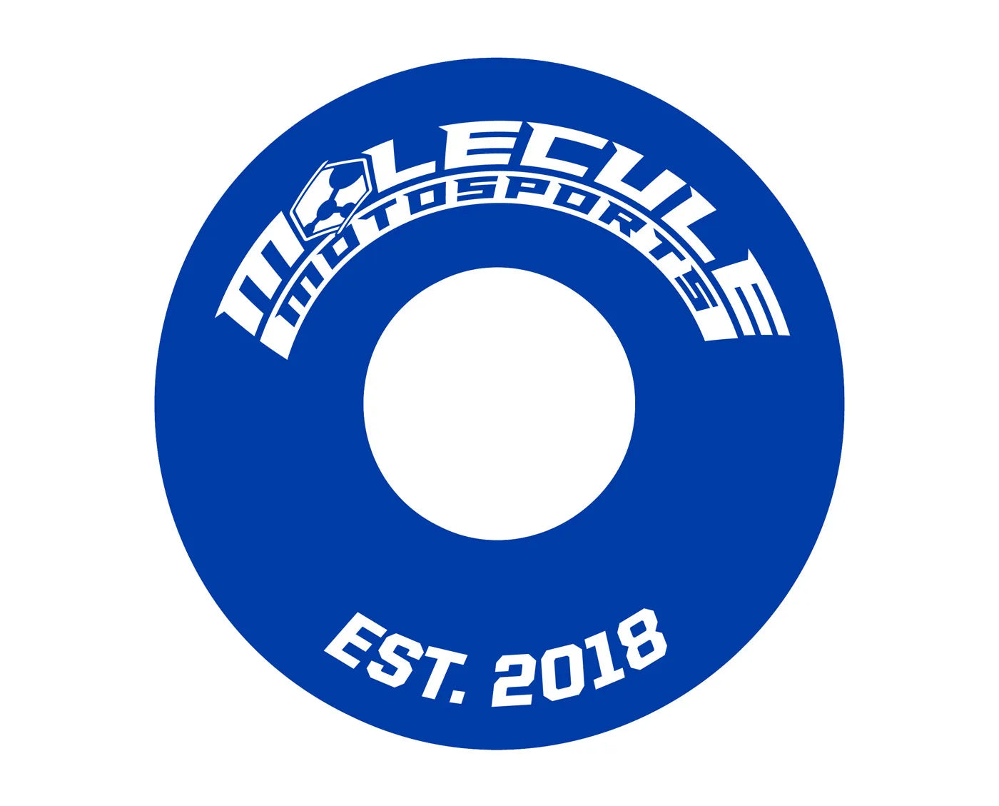 Laser engraving sample on blue bar end