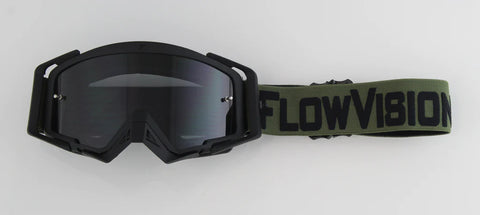 Army Green/Black goggle by FlowVision Co 