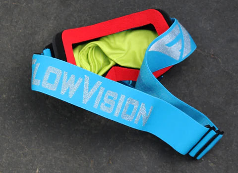 Image of Section Goggle face foam, strap and goggle bag. 