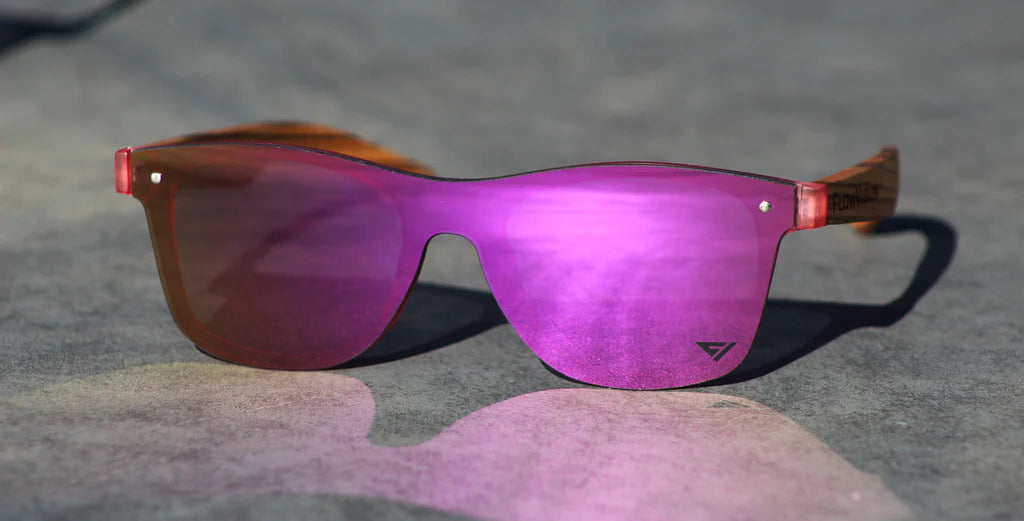 Close up image of Purple Rythem Sunglasses