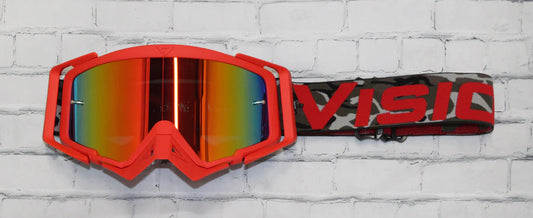 Camo Red Goggle colorway by FlowVison Goggle Company 