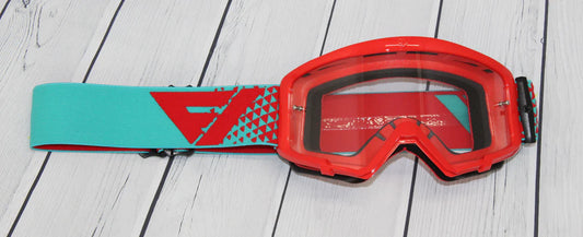 FlowVision Section Red/Teal Youth Goggle 