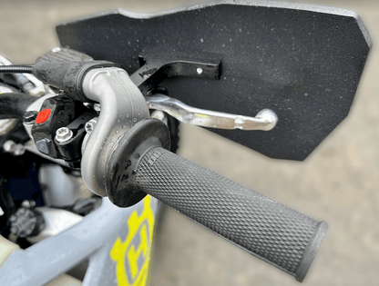 Rider's view of Molecule Motorsports Handguards