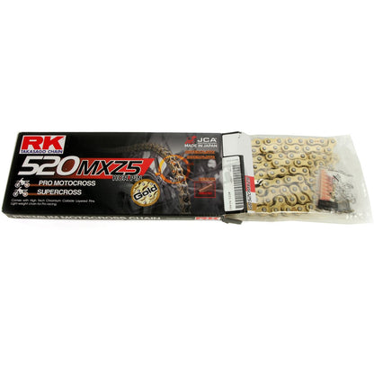 RK Premium Gold GB520MXZ5 Chain (Non O-Ring, 120 Link)