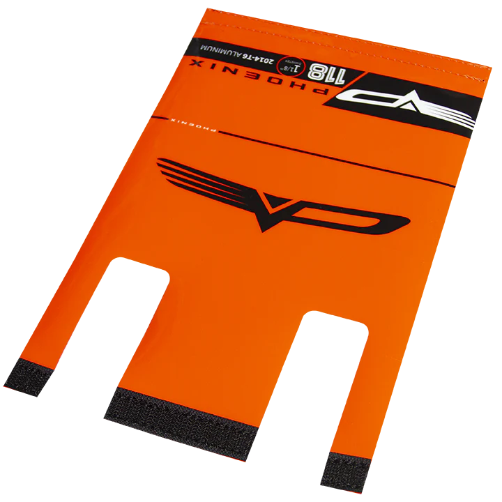 Orange bar pad cover by Phoenix Handlebars