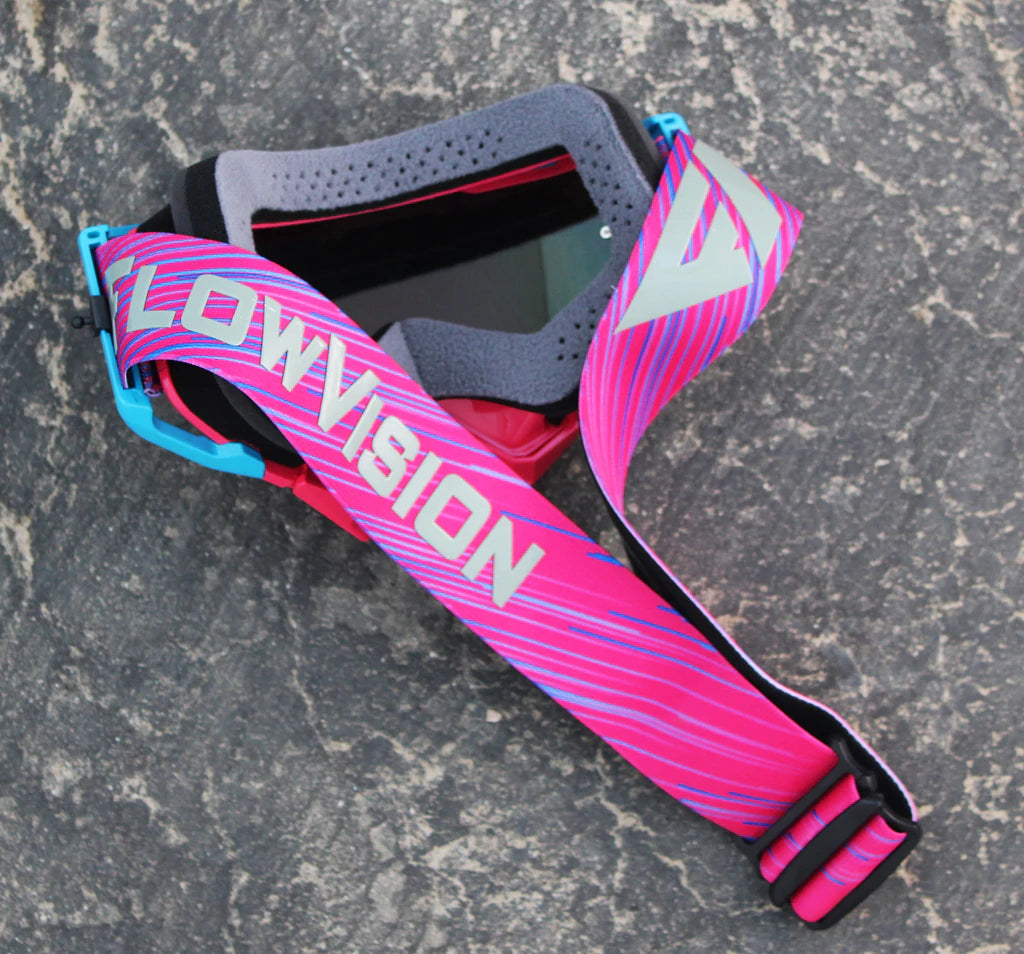 Face side view of FlowVision Magenta Goggles