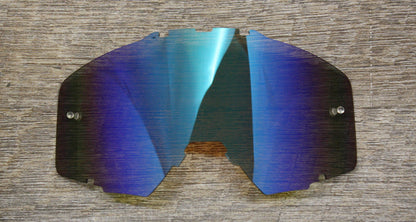 Blue Mirror Rythem MX Goggle Lens