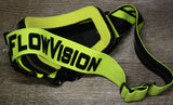 View of FlowVision Goggle face foam, strap and lens 