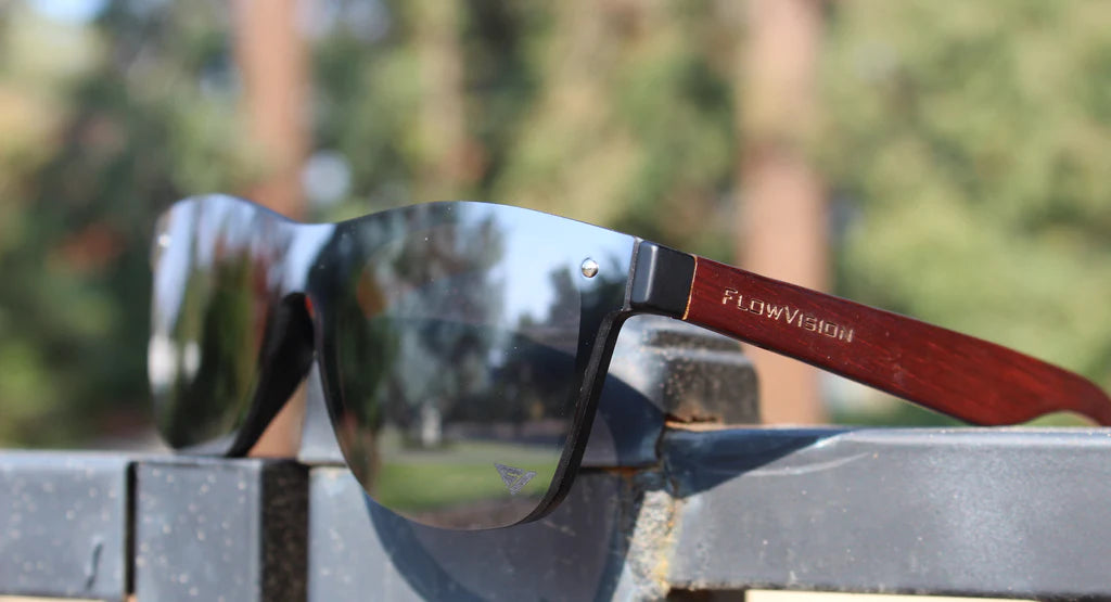 Chrome sunglasses by Flow Vision Company