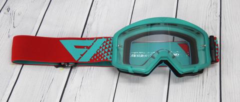 Flow Vision Teal/Red Section Goggles