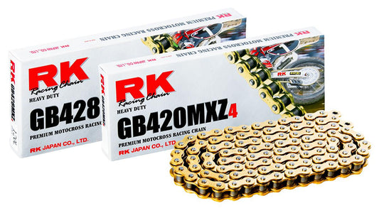 RK 420/428 MXZ4 Gold Chain (130 link)