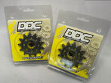 DDC Racing Front Sprockets in packages